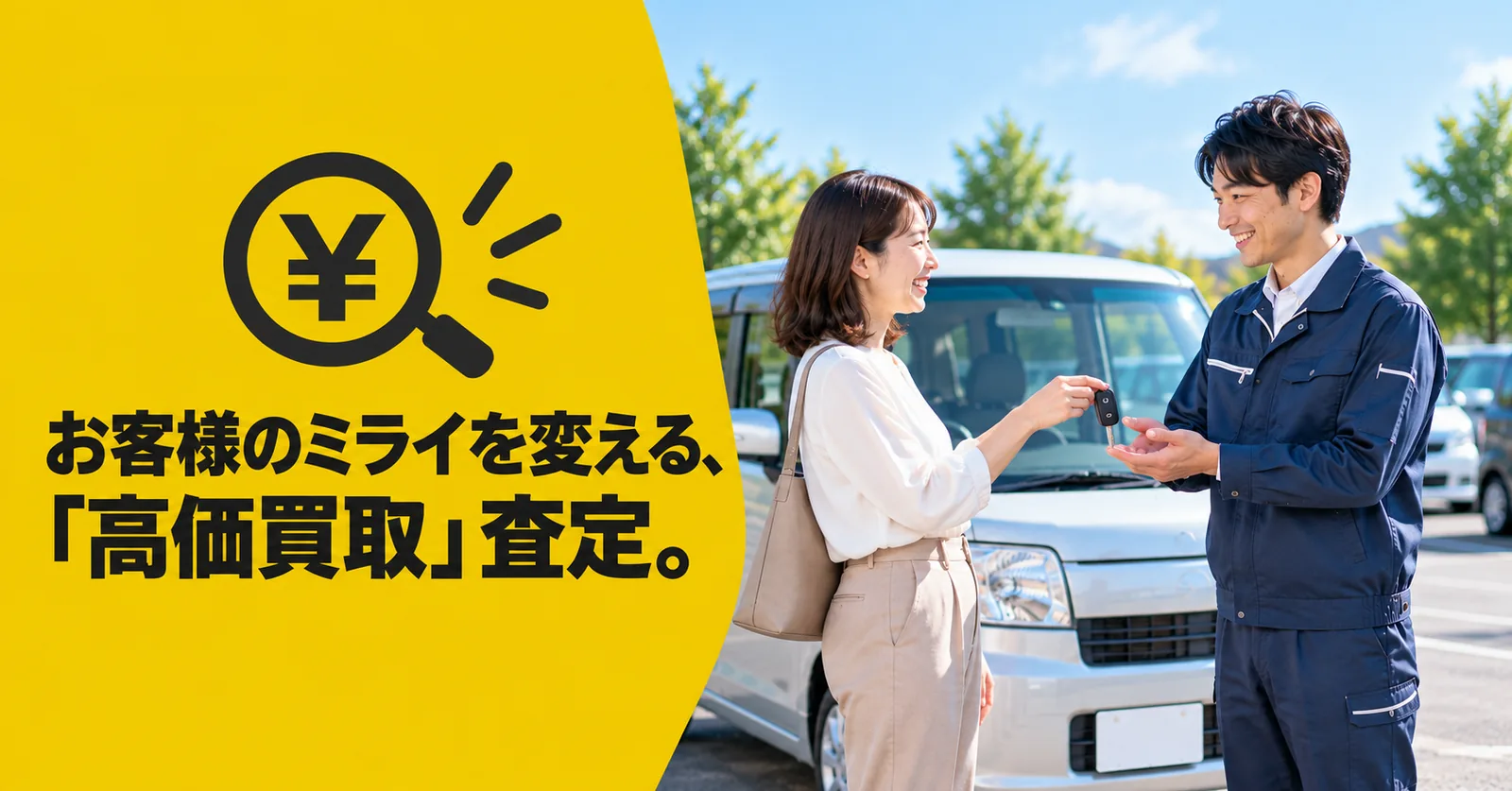 お客様のミライを変える、「高価買取」査定。