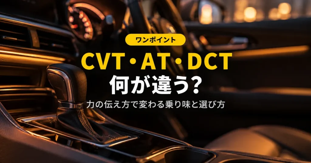 車内のシフトレバーとセンターコンソール