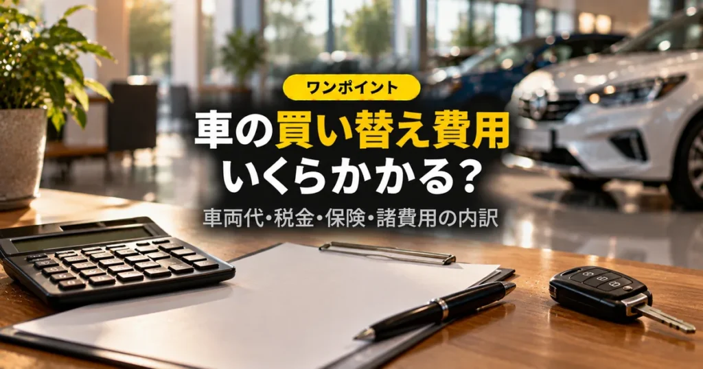 電卓と見積書と車のキー