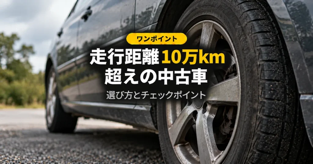 年季の入ったセダンのタイヤとホイール